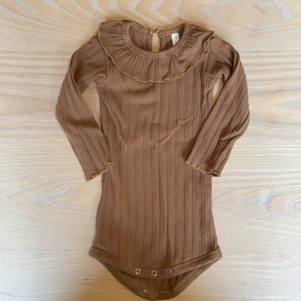 Rylee + Cru Ruffle Collar Onesie